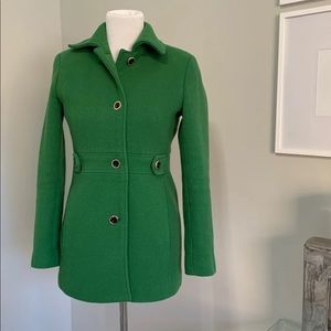 Petite size 2 Calvin Klein green coat